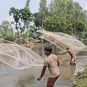 4.6M views · 13K reactions | Cast Net Fishing - Traditional Net Fishing in Village Calene in Rainy Season #fishing #netfishing #rainyseason #CastNetFishing #fishing24 | Fishing 24 | Facebook