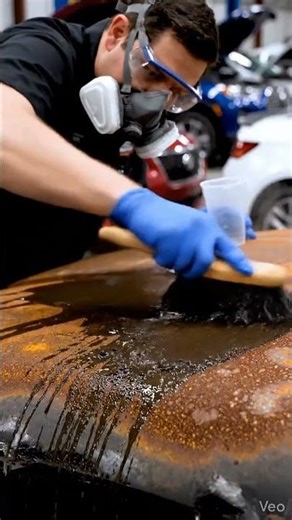 Rust Vanishes Instantly! 😱 Satisfying Car Hood Restoration ASMR