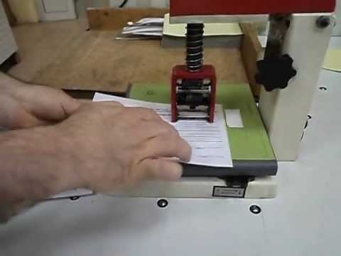 SNB 1000 - ELECTRIC NUMBERING MACHINE