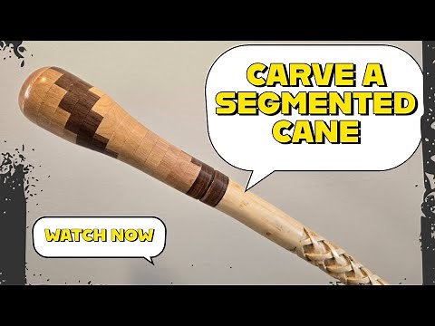 HOW TO CARVE DESIGNS INTO WOOD WALKING STICK