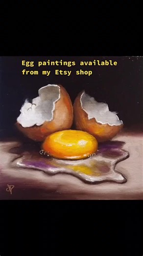 Me painting a raw egg from life #10kartists #10kartistfollow #supportingartists #oilpainting #stilllife #art