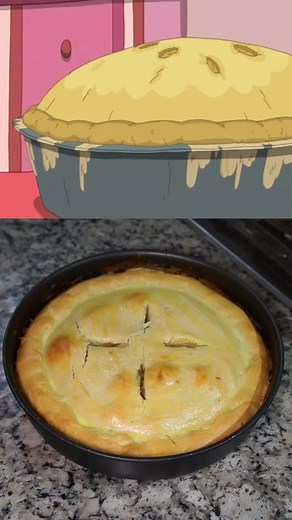 El pastel de manzana de tronquitos #horadeaventura #adventuretime #finn #jake #tronquitos #pay #pastel #manzana #repostería #receta #cocina #chef #comida #chef #fypシ