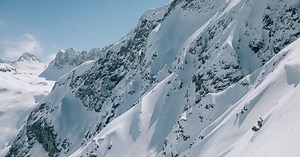 Langer Zug in Lech Zürs