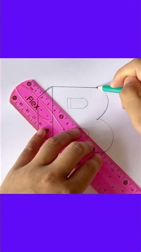 How to draw 3D Letter B step by step! #HowToDraw #3DLetters #ArtTutorial #DrawingShorts #ViralShort