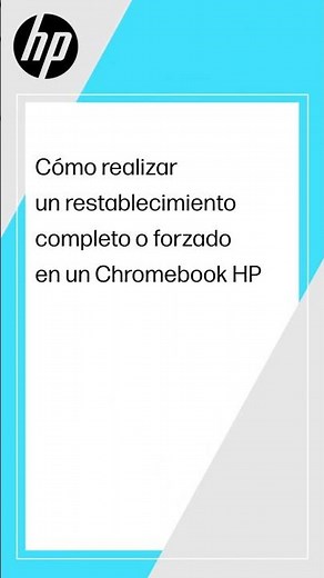 Cómo realizar un restablecimiento completo o forzado en un Chromebook HP | HP Support