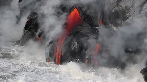 Ocean entry Lava…the Epic battle of Fire and Water🌋 #epic #lava #kilauea #volcano #bigisland #hawaii #flashback #hawaiivolcanoesnationalpark #epiclava | EpicLava