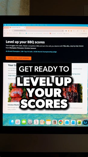 1.8K views · 32 reactions | For years, I’ve been fine-tuning every detail, every injection, every wrap, every box. And now… I’m finally sharing it all. From bite-through chicken to perfect brisket tenderness, you’ll learn the exact steps I use to earn consistent top-10 calls and Grand Championships. Get ready to level up your scores! Competition BBQ Tips launches this week.  | Girls Can Grill | Facebook