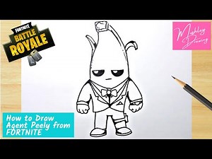 How to Draw Agent Peely from FORTNITE