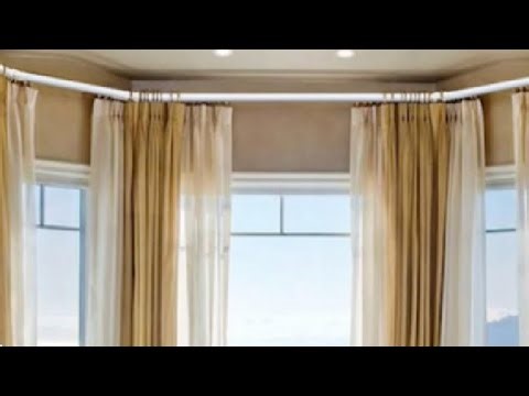 ERVNYNT Bay Window Curtain Rods, Diamer Adjustable Sturdy Bay Window Curtain Rod Review