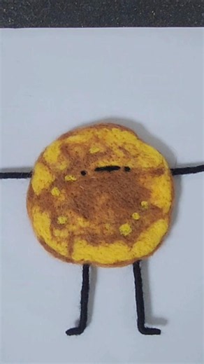 I'm a pancake#나는 팬케이크 만들기 #양모펠트