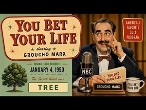 You Bet Your Life (01-04-1950) Secret Word Tree | Groucho Marx Classic Comedy
