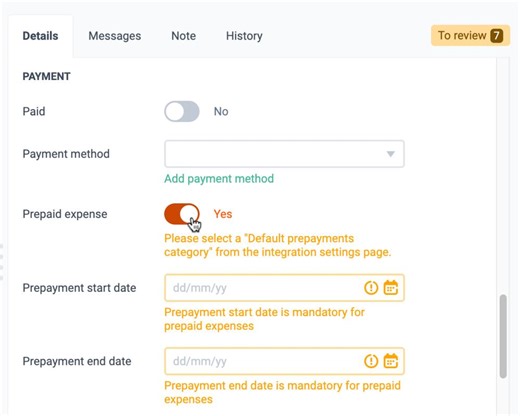 Using Prepayments for Xero | Dext Help Centre | Paul L.