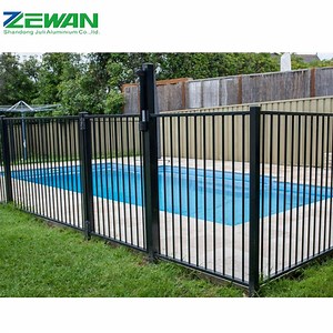 [Hot Item] Aluminium Powder Coating Swimming Pool Fence Aluminum Slat Fence Garden Decoration