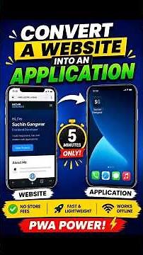 Convert Any Website into an App in 5 Minutes! 🤯 #PWA #progressivewebapps