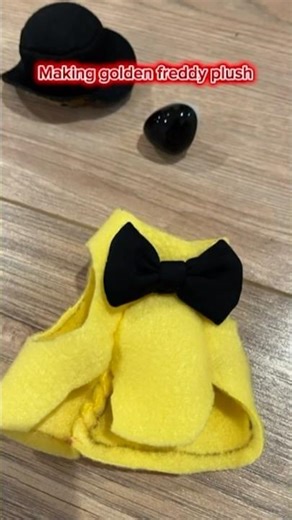 Making golden freddy plush #fnaf #fivenightsatfreddys