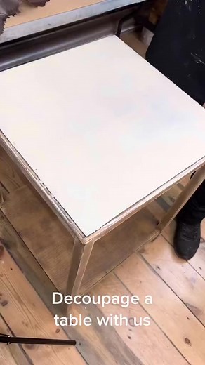 22K views · 480 reactions | “Decoupage Table makeover”Look how simple...