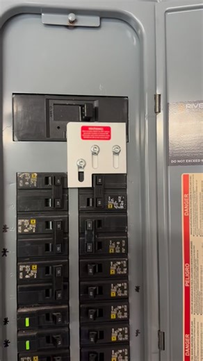 ⚡️Generator interlock kit = one power source at a time🏡 #electrical #electrician #homesafety #homeimprovement #apprentice | Riverbend Electric