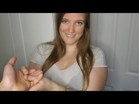[ASMR] Hand & Shoulder Massage Roleplay | Real Person POV (clothing sounds, lotion, personal attn)