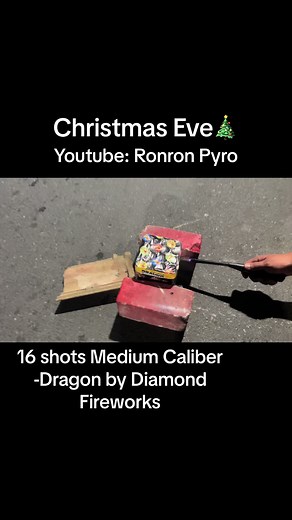 16 shots Medium Caliber - Dragon by Diamond Fireworks | Christmas Eve 2023 #paputok #pailaw #fireworks #16shots #diamondfireworks #christmas #christmascountdown