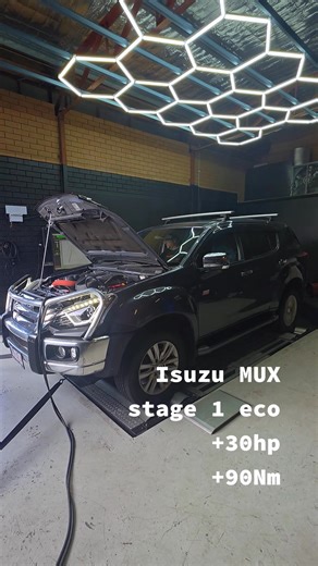 What does a dyno-backed eco tune deliver? Here’s a 2022 Isuzu MUX on the dyno, getting a Stage 1 eco tune. We’re talking a real, measured jump of 30hp and 90Nm—tested, not guessed. That means more towing grunt, smoother throttle response, and no wild claims—just safe, proven gains you can feel every day. Curious what your 4x4 could do with a proper custom tune? Flick us a message or call to chat about options. 🔧 | SC Diesel Tuning