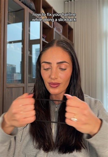 I usually do this the day before hair wash day and it’s MAGICAL | Slick Back