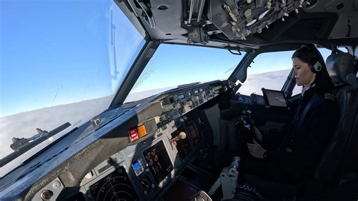 Beautiful Female Pilot Start Up And Take Off Her Boeing B737-800 Cockpit View GoPro12 https://www.instagram.com/geanina.hirjanu?igsh=ZXl0Y3Ixcnh4ZW82 | Aviation Attract
