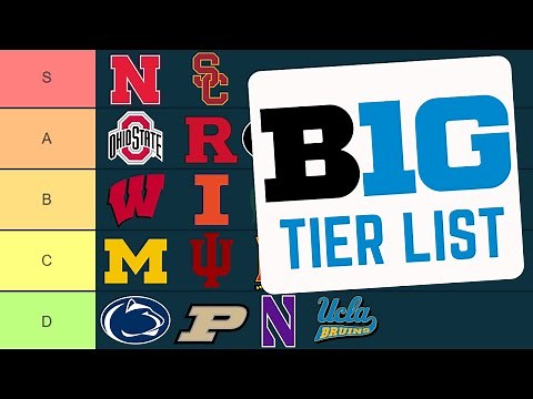 Ranking the New Expanded Big 10 – College Football Tier List