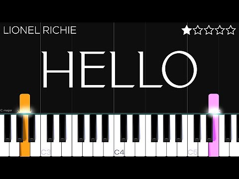 Lionel Richie - Hello | EASY Piano Tutorial