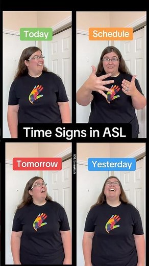 📅 How to sign Today, Tomorrow, Yesterday, and Schedule in ASL | ASL Essentials