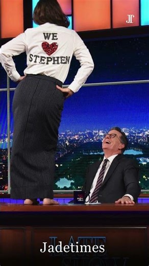 Drew Barrymore Dances on ‘Late Show’ Desk Again with Stephen Colbert