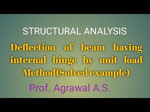 Lect-19 #Unit Load Method-Internal Hinge