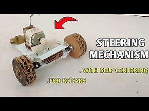 How to make a Self-centering Steering Mechanism for RC Cars! #steeringmechanism #selfcentering