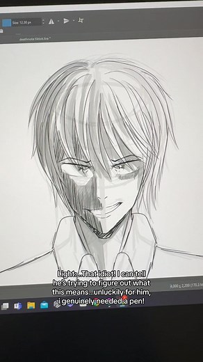 i saw this funny deathnote skit from @sara :-) and it inspired me to make this animatic based off of it! been in a deathnote mood recently :) #deathnote #artist #artmeme #L #lightyagami #foryou #foryoupage