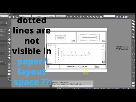 How to change linetype Scale Hidden lines Model space and paper/Layout Space the same in Autocad