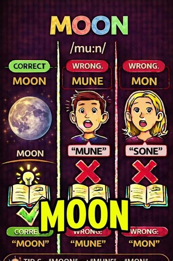 MOON #howtopronounce #englishpronunciation