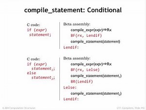 11.2.3 Compiling Statements