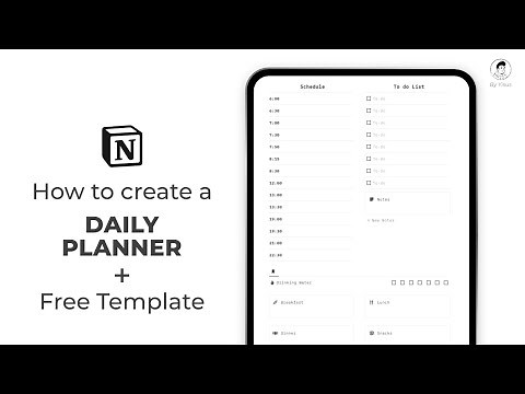 How to create a Daily Planner in Notion + Free Template Tutorial