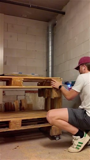 Building a workbench out of pallets DIY
