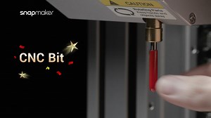 Unleash more possibilities and creativity with the Flat End Mill, Ball End Mill, and Carving V-Bit in the CNC process. #Snapmaker Learn more> https://bit.ly/37e0sU4 | Snapmaker