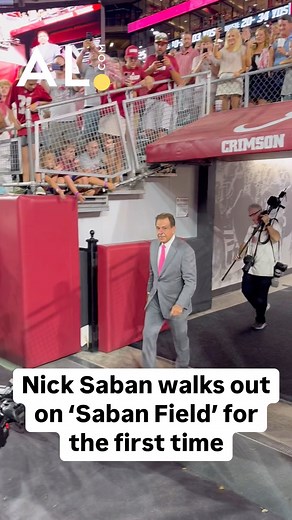 813K views · 45K reactions | Nick Saban comes out to greet Ms. Terry on ‘Saban-Field’ for the first time! #Alabama #Bama #RollTide  Patrick Greenfield | Alabama Crimson Tide on AL.com | Facebook