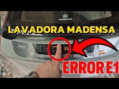 ✅️LAVADORA MADEMSA 20 KILOS codigo de error E1 !resuelvelo fácil!