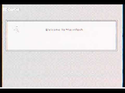 Macintosh 128k Startup VHS Generation Loss