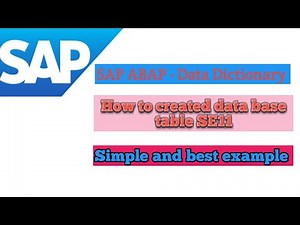 se11 sap data dictionary | sap abap data dictionary