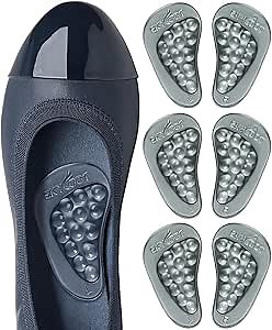 Skyfoot Arch Support Inserts for Flat Feet, Plantar Fasciitis, Arch Insoles for Foot Pain and Pressure Relief - 3 Pairs (Black Crystal)