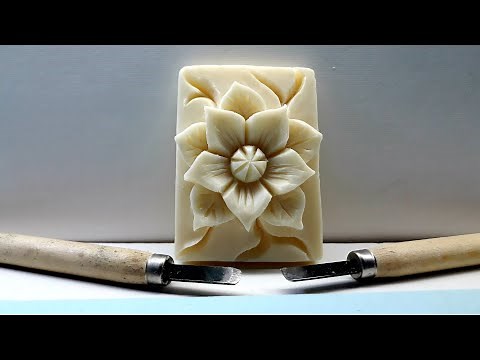 Soap carving tutorial...flower design .