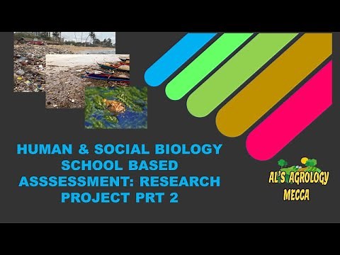 HUMAN & SOCIAL BIOLOGY SBA PRT 2