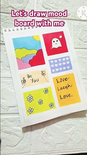 Let’s draw mood board #moodboards #relaxingart #drawing #youtubeshorts #yt #shorts #arttherapy