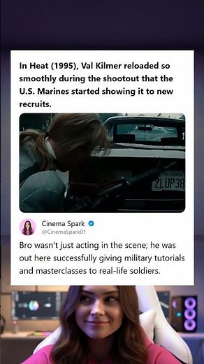 Heat 1995 Fact Val Kilmers Smooth Reload Technique Used as a Training Video by US Marines