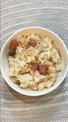 ランチョンミートの炊き込みご飯💜 Luncheon meat rice #ランチョンミート#Luncheonmeat#炊き込みご飯