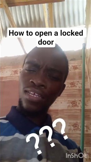 How to open a locked door with ease. #howto #satire